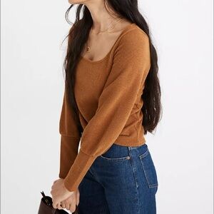 Maxwell Ottoman Ribbed Square Neck Top